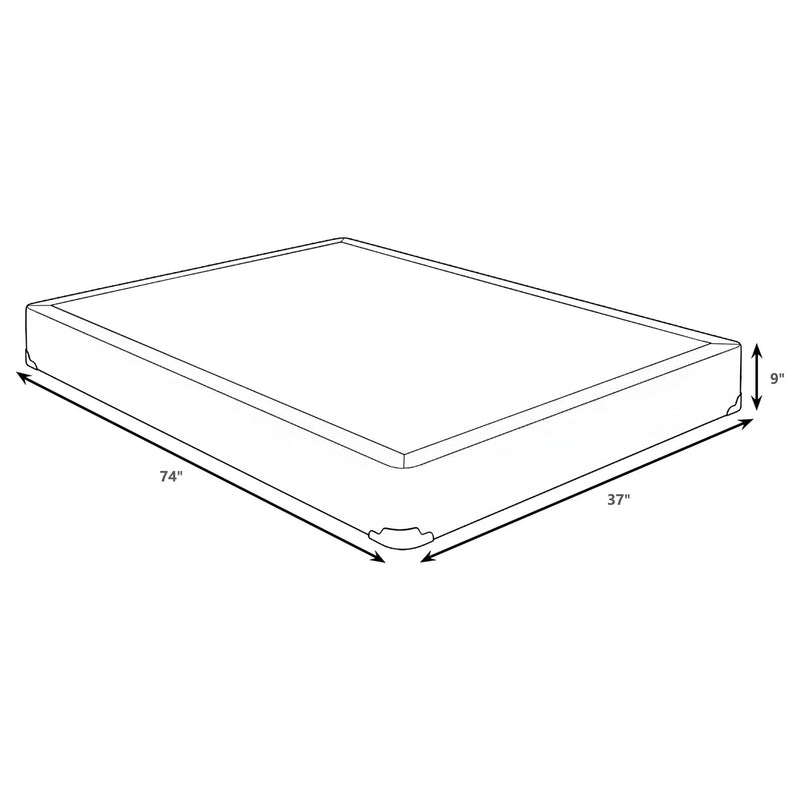 Mercer 9-inch Twin Standard Box Spring Foundation by Unique Piece Furniture