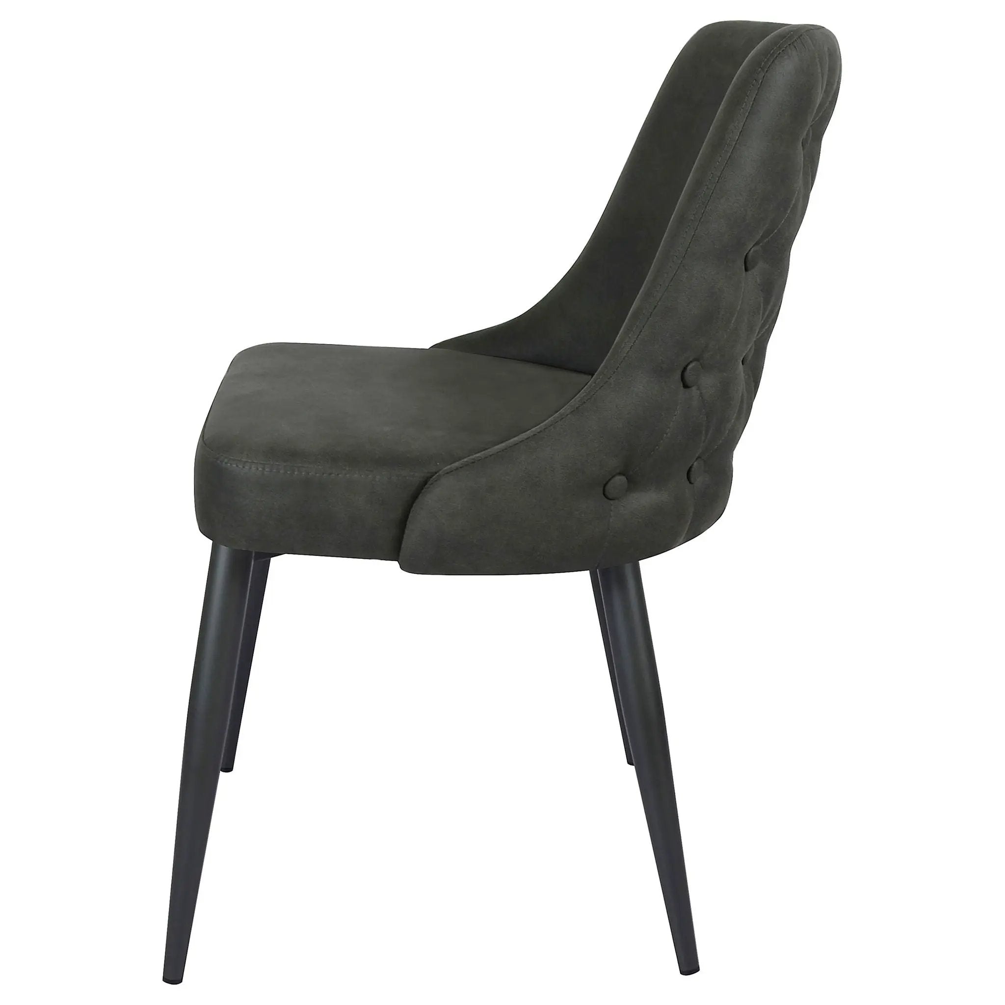 Cosmo Upholstered Dining Side Chair Grey (Set of 2) by Unique Piece Furniture