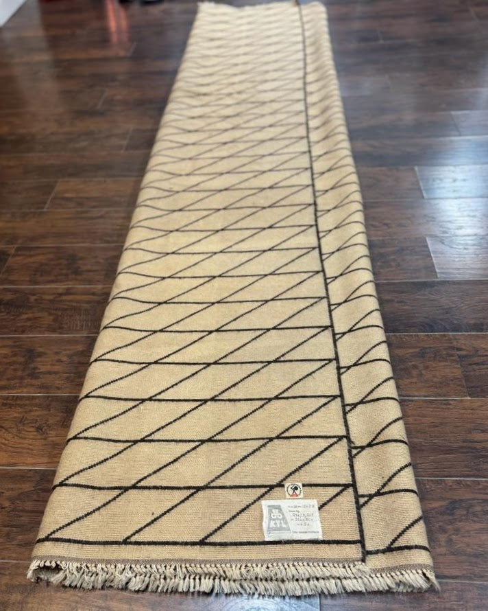 German Rug 7x10, Vintage Handmade Carpet, Contemporary by Jewel Rugs