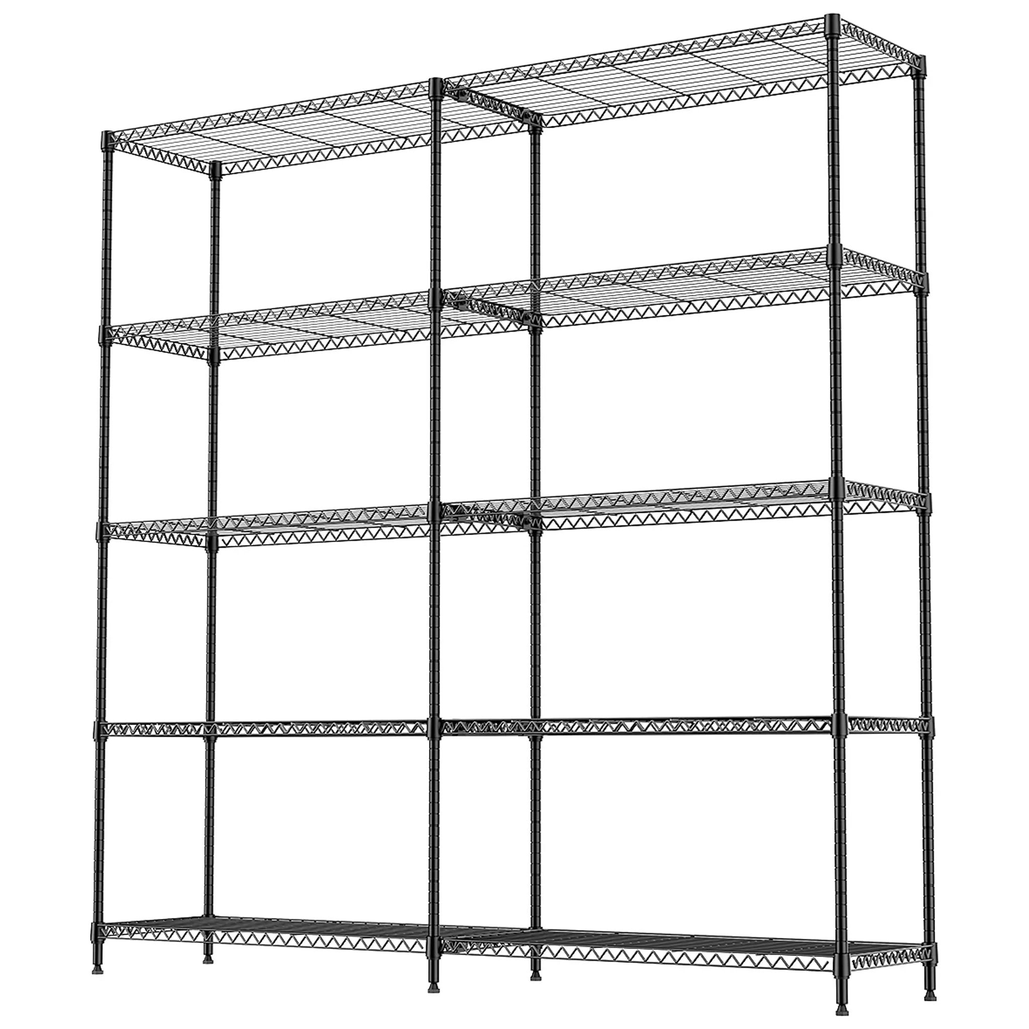 5 Tiers Adjustable Heavy Duty Metal Storage Shelves by HouseOfZazla