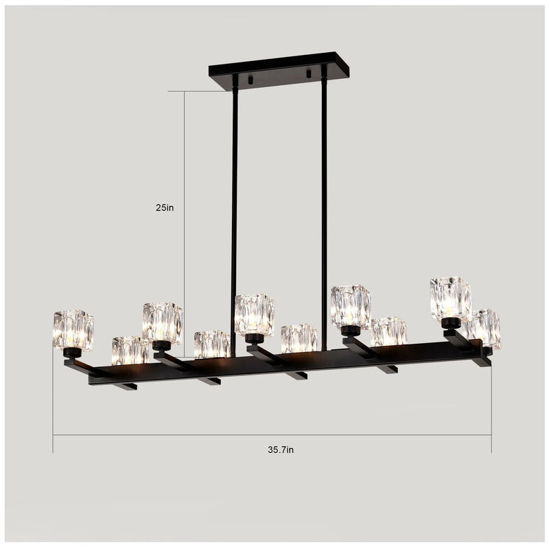 10-Light Chandelier for Dining Room by HouseOfZazla