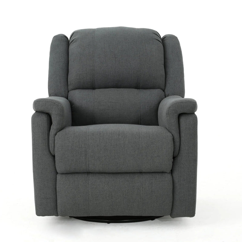 Glider Recliner With Swivel, Manual Reclining Chair by Unique Piece Furniture