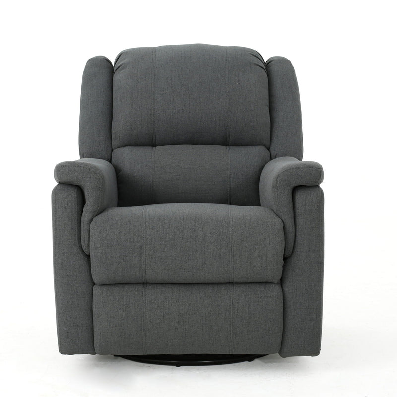 Glider Recliner With Swivel, Manual Reclining Chair by HouseOfZazla