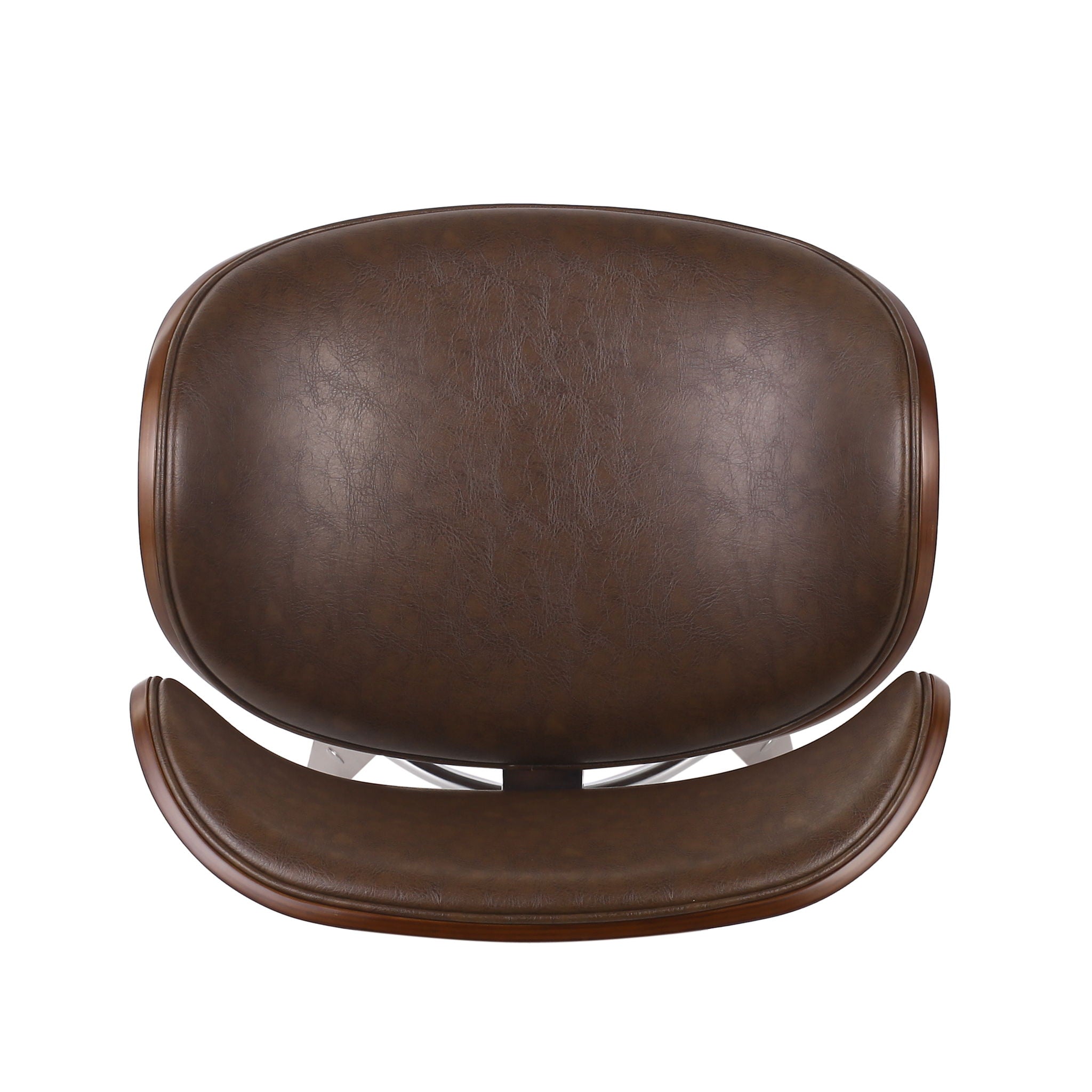 Lumos Mid Century Modern Upholstered Swivel Barstool by HouseOfZazla