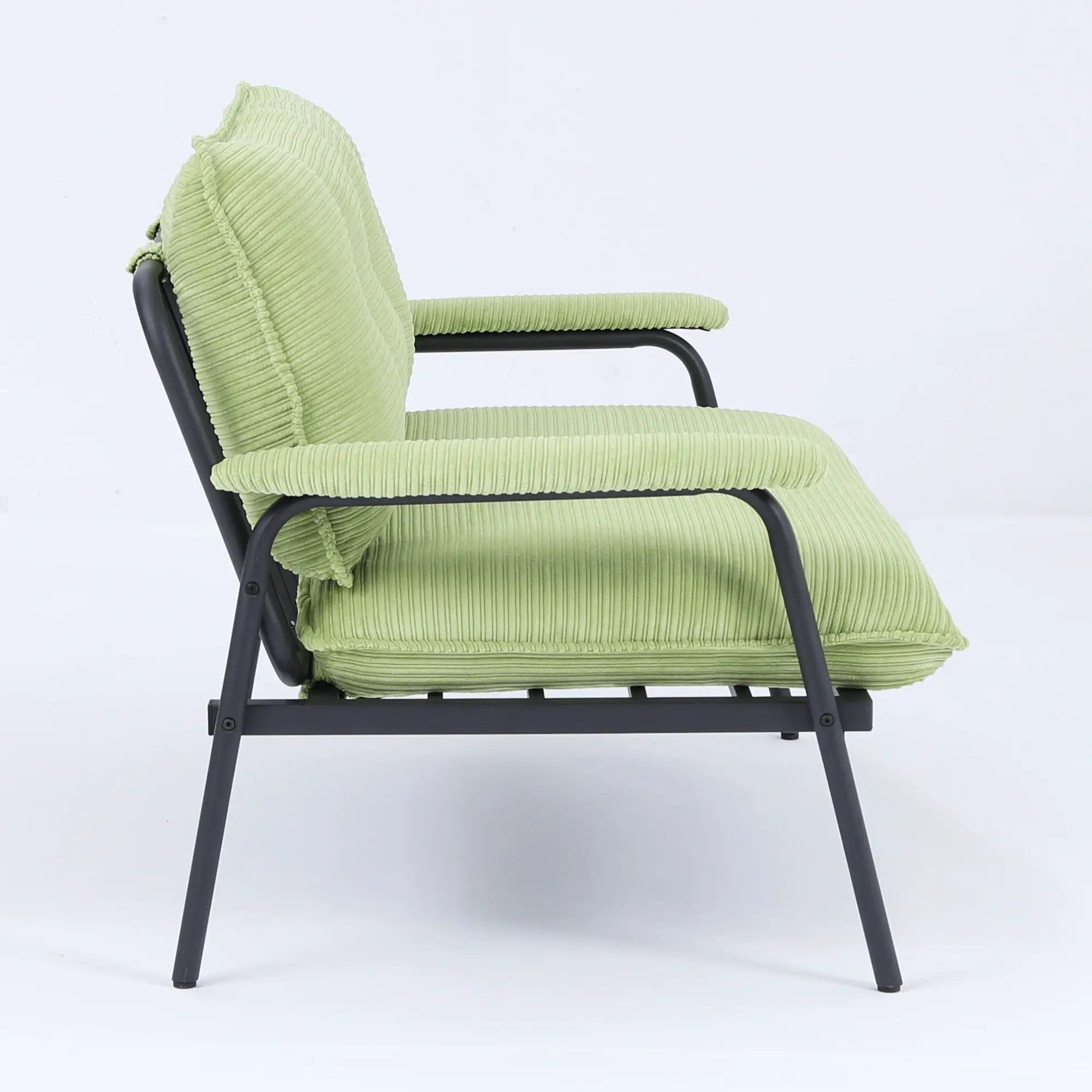 Modern Metal Frame Sofa With Sponge Filling For Compact Spaces And Versatile Use