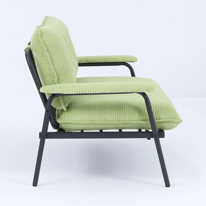 Modern Metal Frame Sofa With Sponge Filling For Compact Spaces And Versatile Use