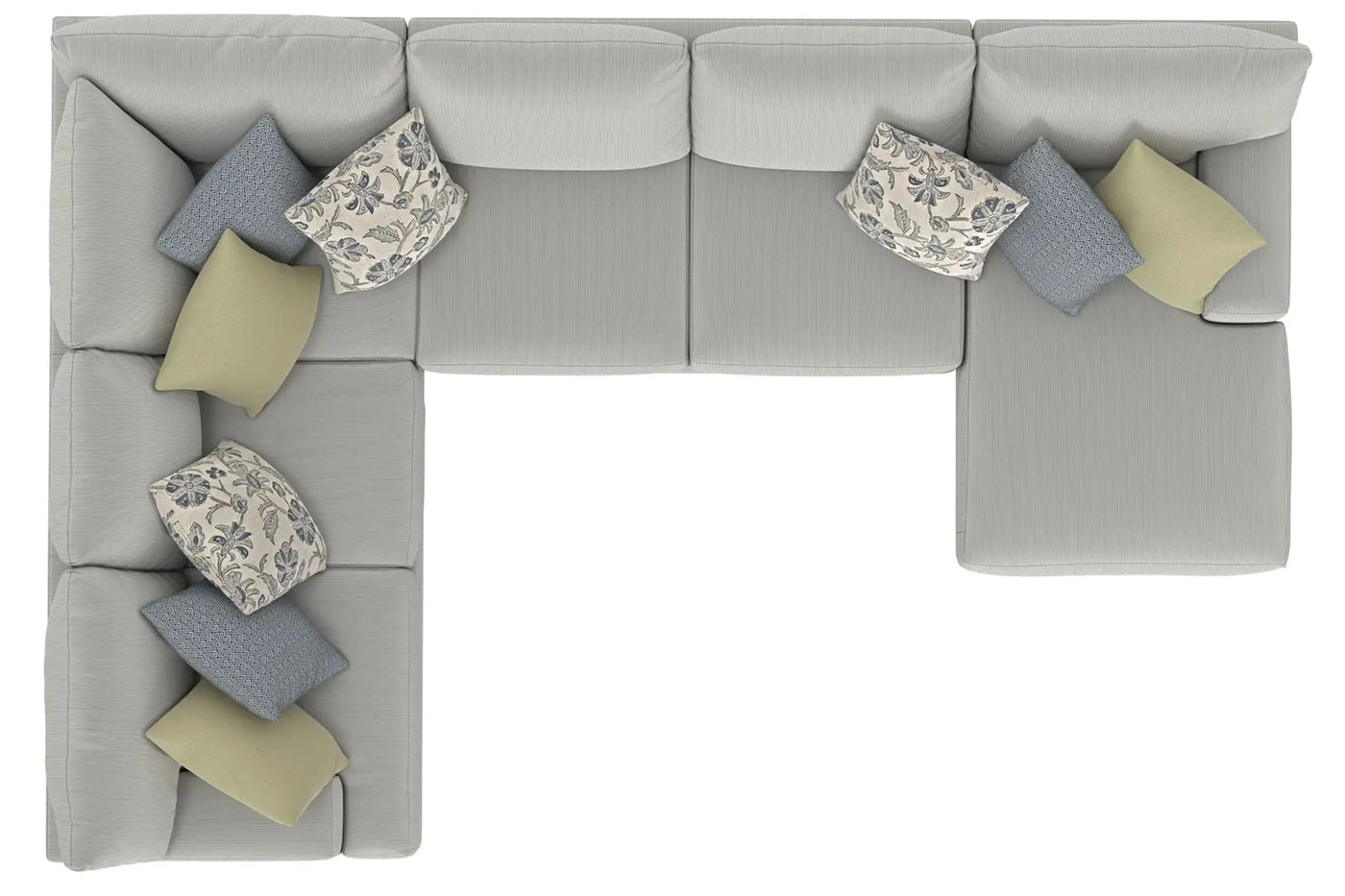 Stockbridge - Sectional With Comfort Coil Seating And 9 Accent Pillows Included by Unique Piece Furniture