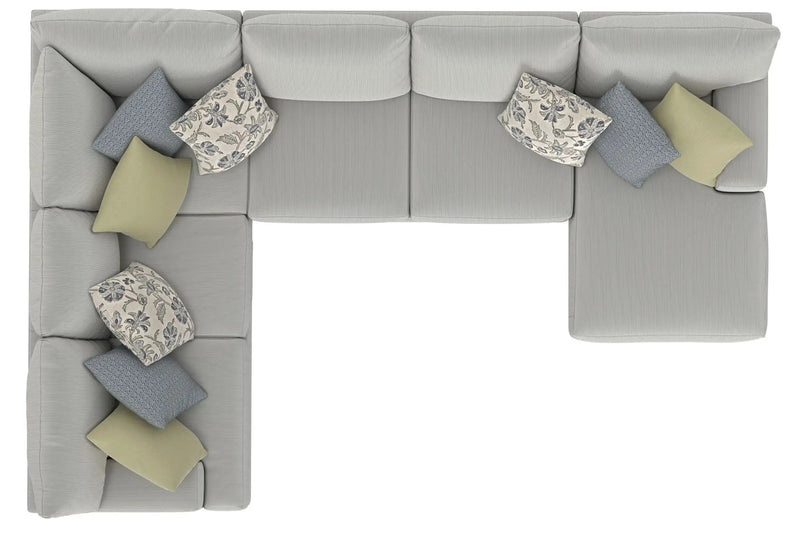 Stockbridge - Sectional With Comfort Coil Seating And 9 Accent Pillows Included by Unique Piece Furniture
