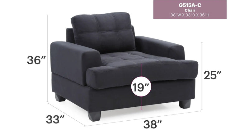 Transitional Design Armchair by Unique Piece Furniture