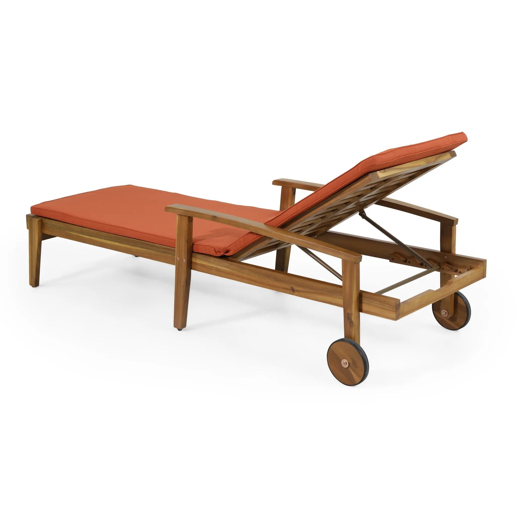 Jason Chaise Lounge Adjustable Acacia Wood Outdoor Furniture by HouseOfZazla