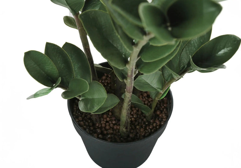 29" Tall, Artificial Plant, Zz Tree, Indoor, Faux, Fake, Floor, Greenery, Potted, Real Touch, Decorative - Green / Black by Unique Piece Furniture