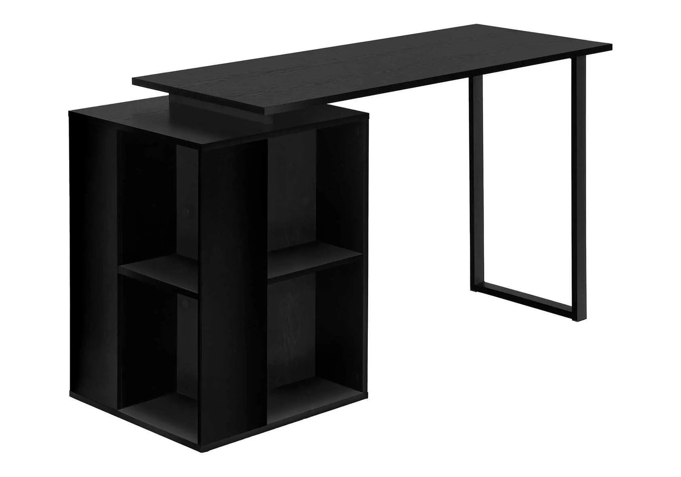 Computer Desk with Left/Right Setup and Storage Shelves by HouseOfZazla