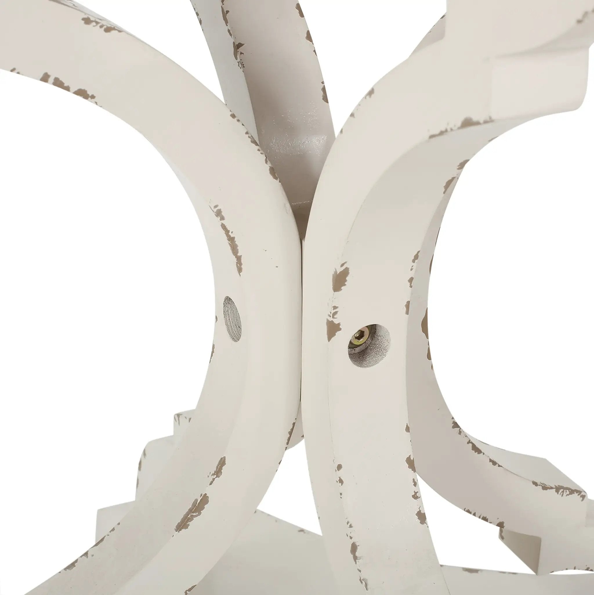 Accent Table with Hourglass Base and French Country Design by HouseOfZazla