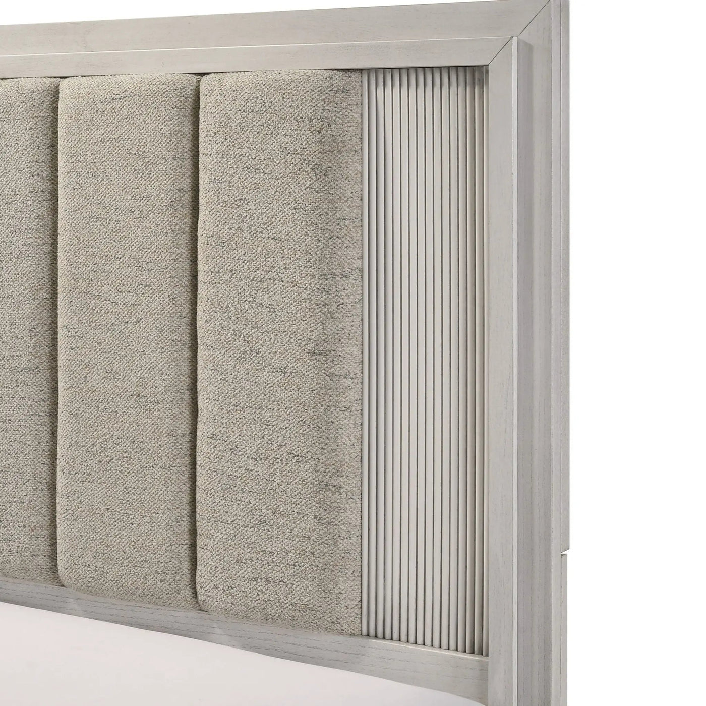 Plush Upholstered Headboard Framed Bed by HouseOfZazla