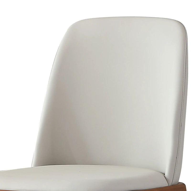 Modern Dining Chairs, Wooden Legs (Set of 2) - Gray by HouseOfZazla