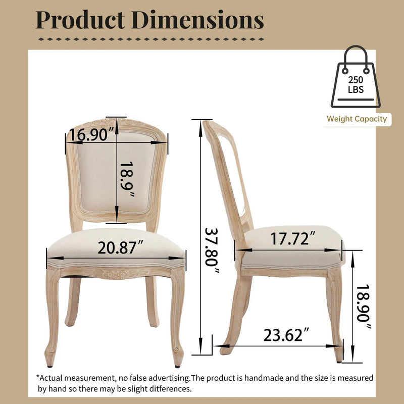 French Country Dining Chairs Set of 2 by HouseOfZazla