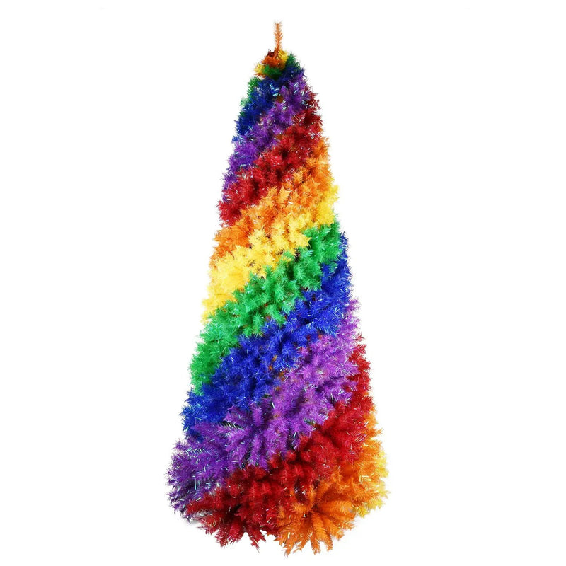 7.5ft Rainbow Spiral Christmas Tree by HouseOfZazla