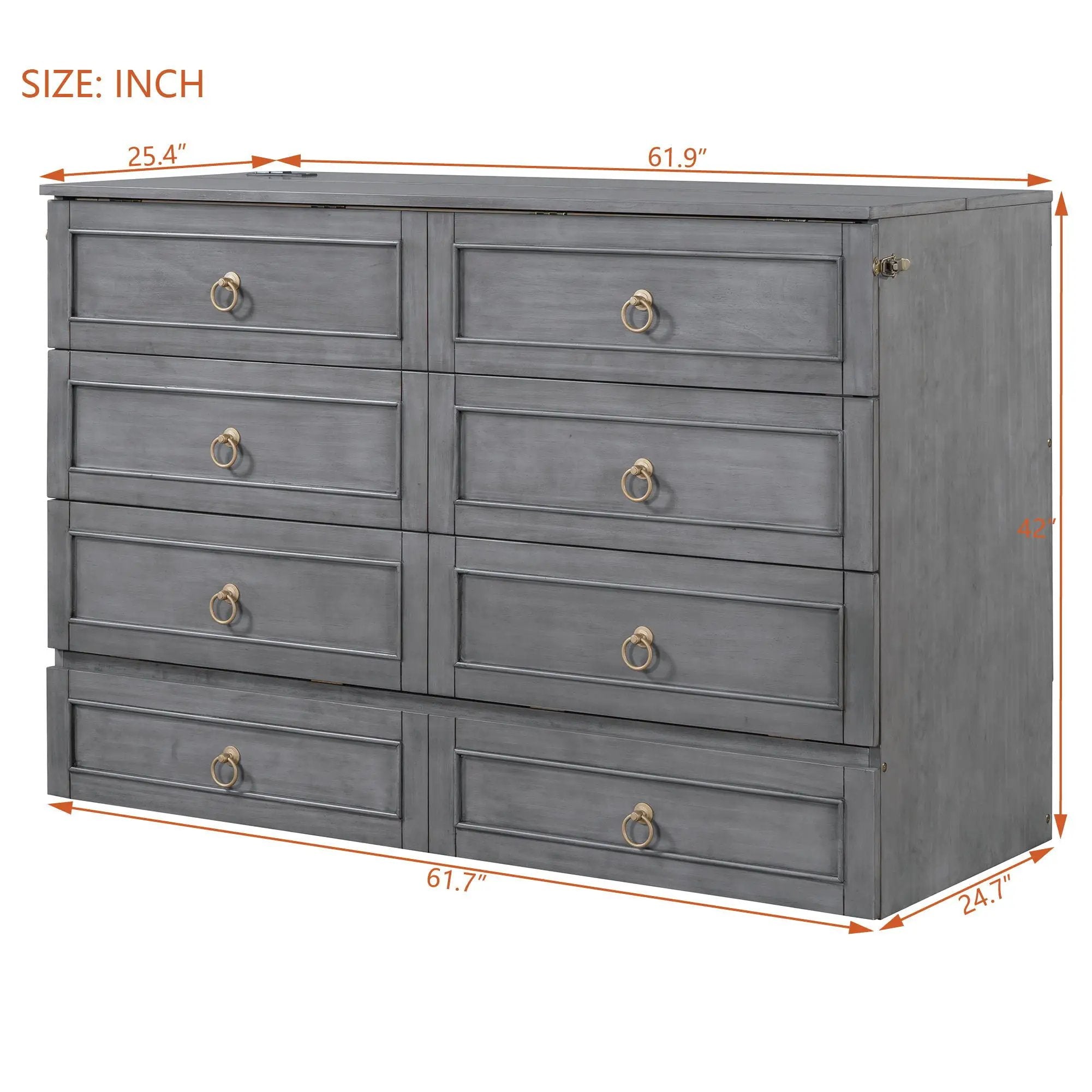 Murphy Bed With Large Drawers And Stylish Design by HouseOfZazla