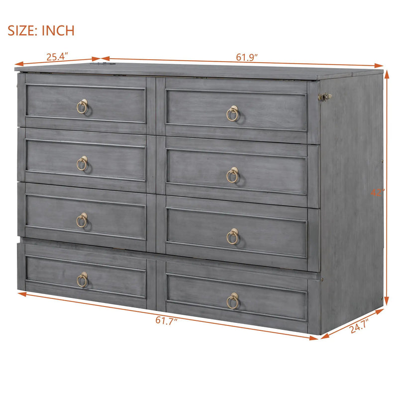 Murphy Bed With Large Drawers And Stylish Design by HouseOfZazla