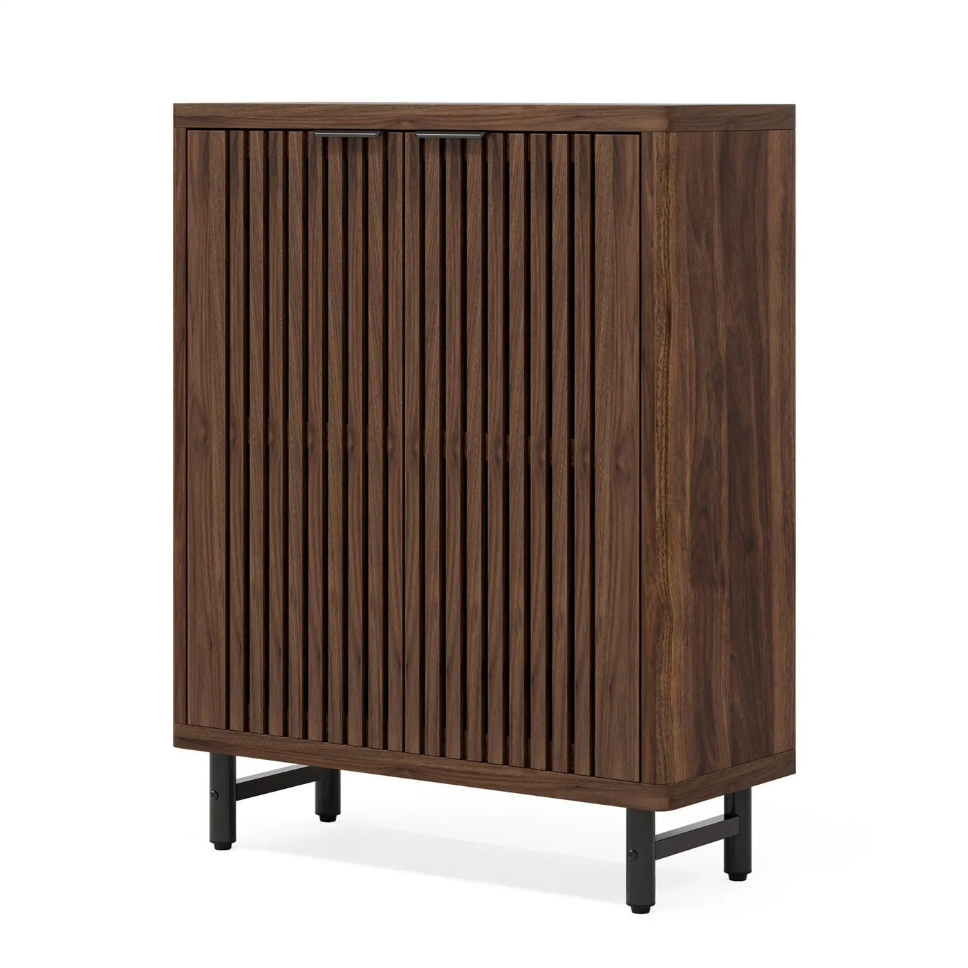 6 Tier Shoe Cabinet With Louvered Doors by HouseOfZazla