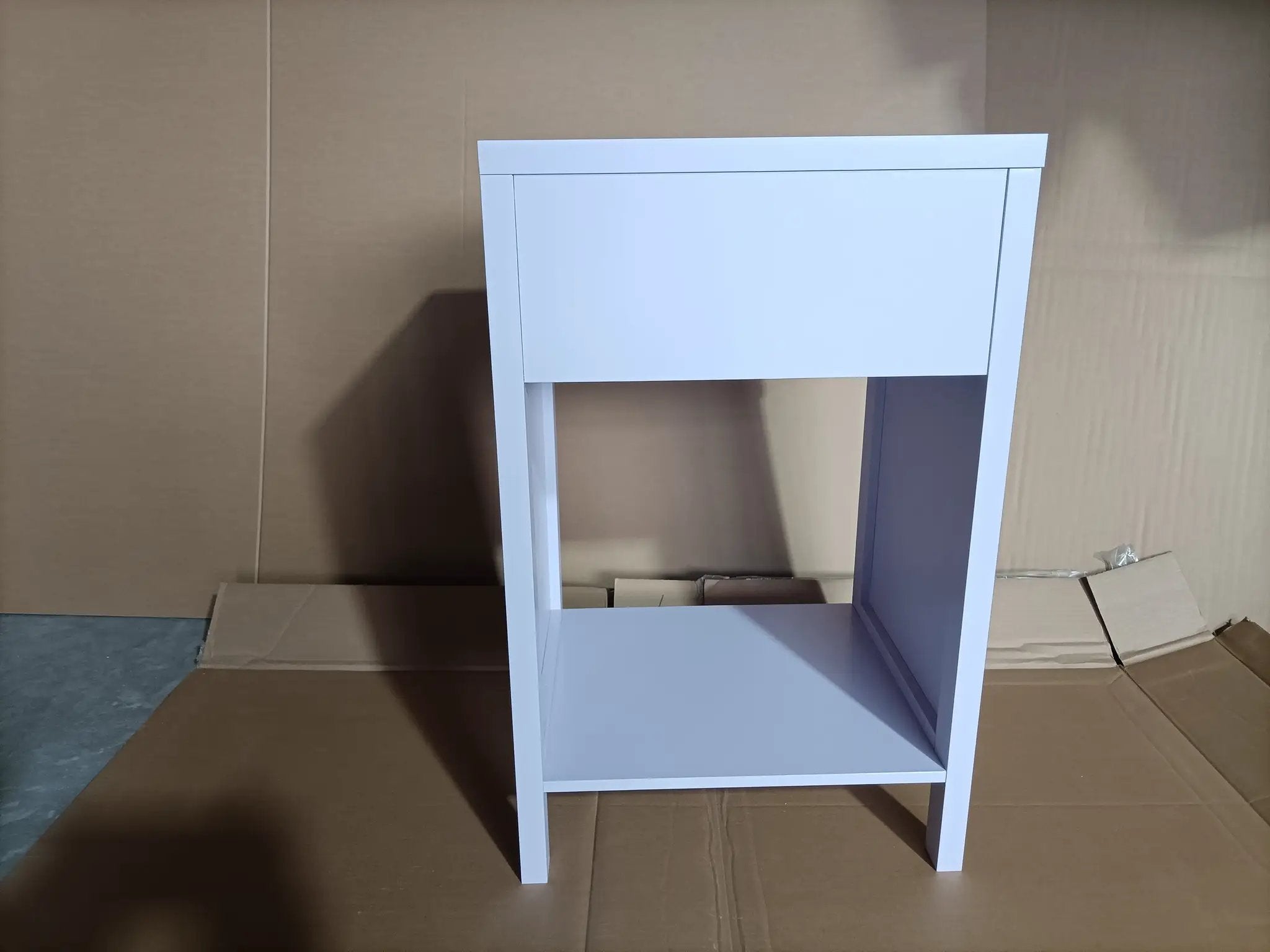 Modern Nightstand with Drawer and Open Shelf by HouseOfZazla