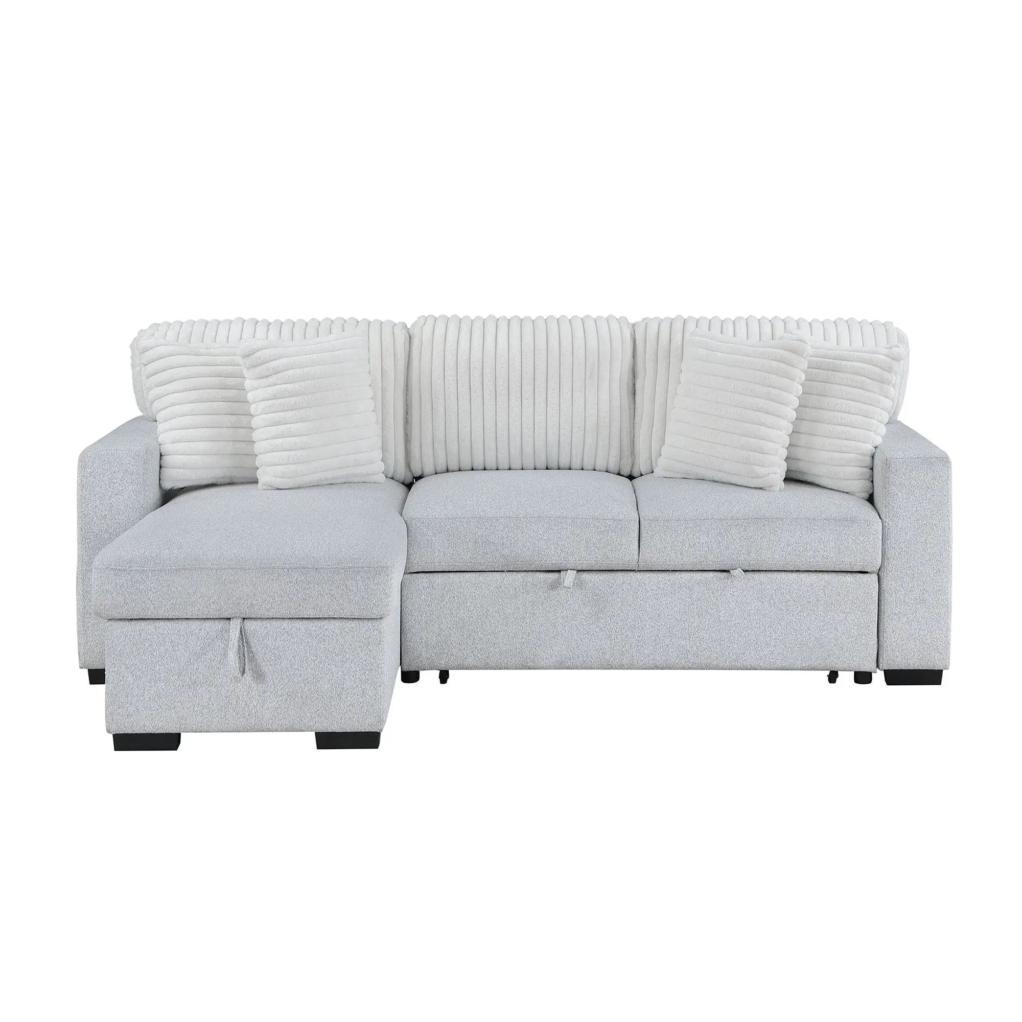 Ford - Reversible Pull Out Sofa Bed - Light Gray by Unique Piece Furniture