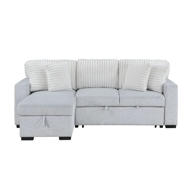 Ford - Reversible Pull Out Sofa Bed - Light Gray by Unique Piece Furniture