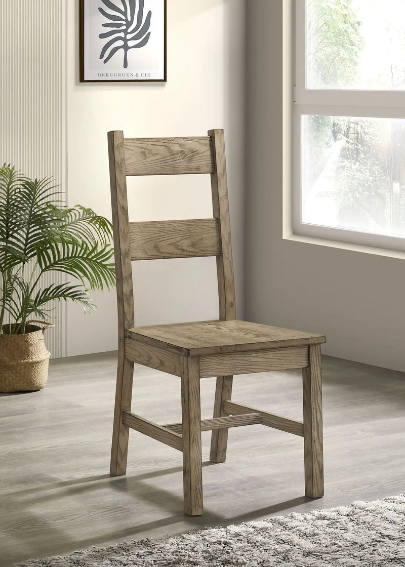 Cardova Solid Wood Dining Side Chair Vineyard Oak (Set of 2) by Unique Piece Furniture