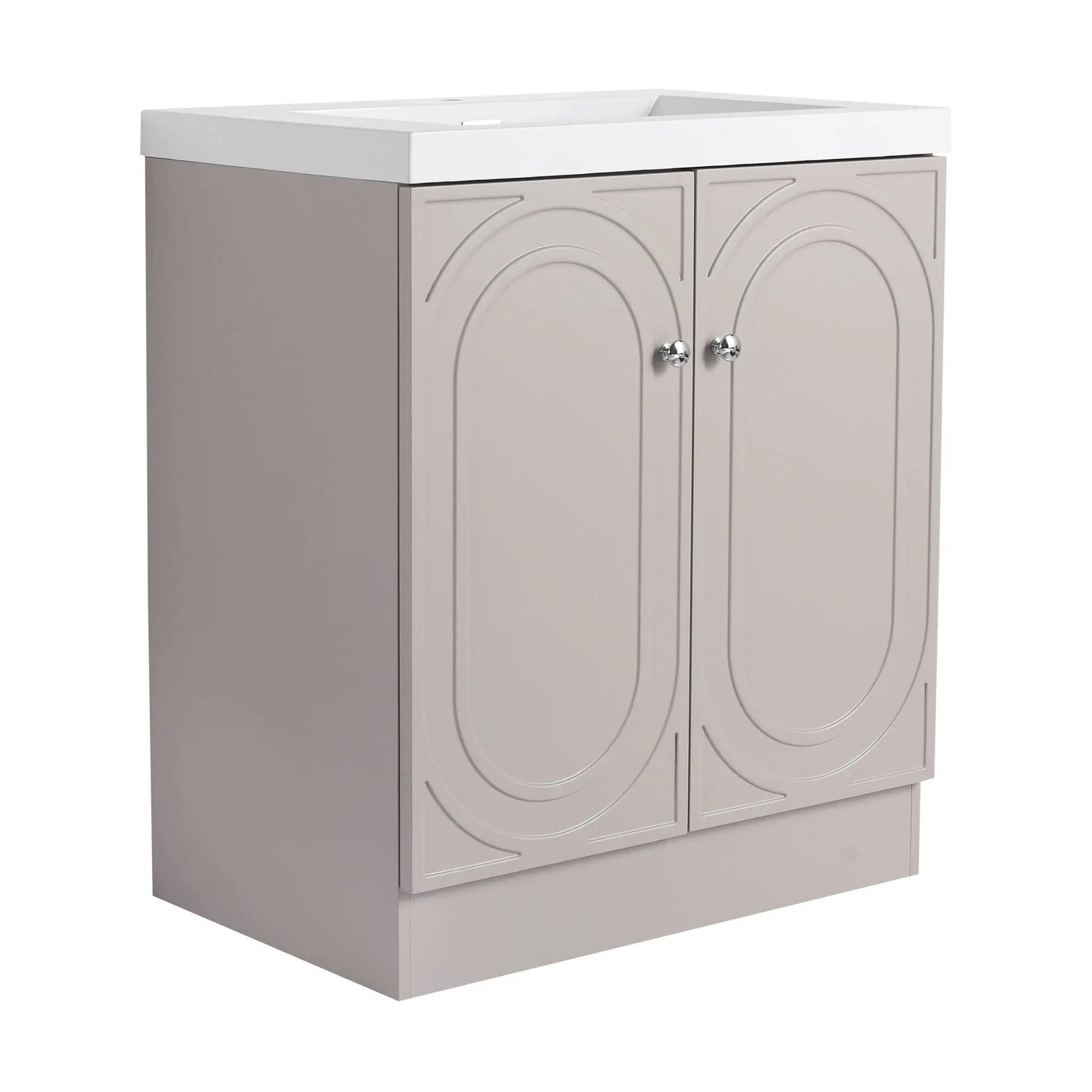 Contemporary Freestanding Bathroom Vanity With Resin Sink & Soft-Close Cabinet Doors by Unique Piece Furniture