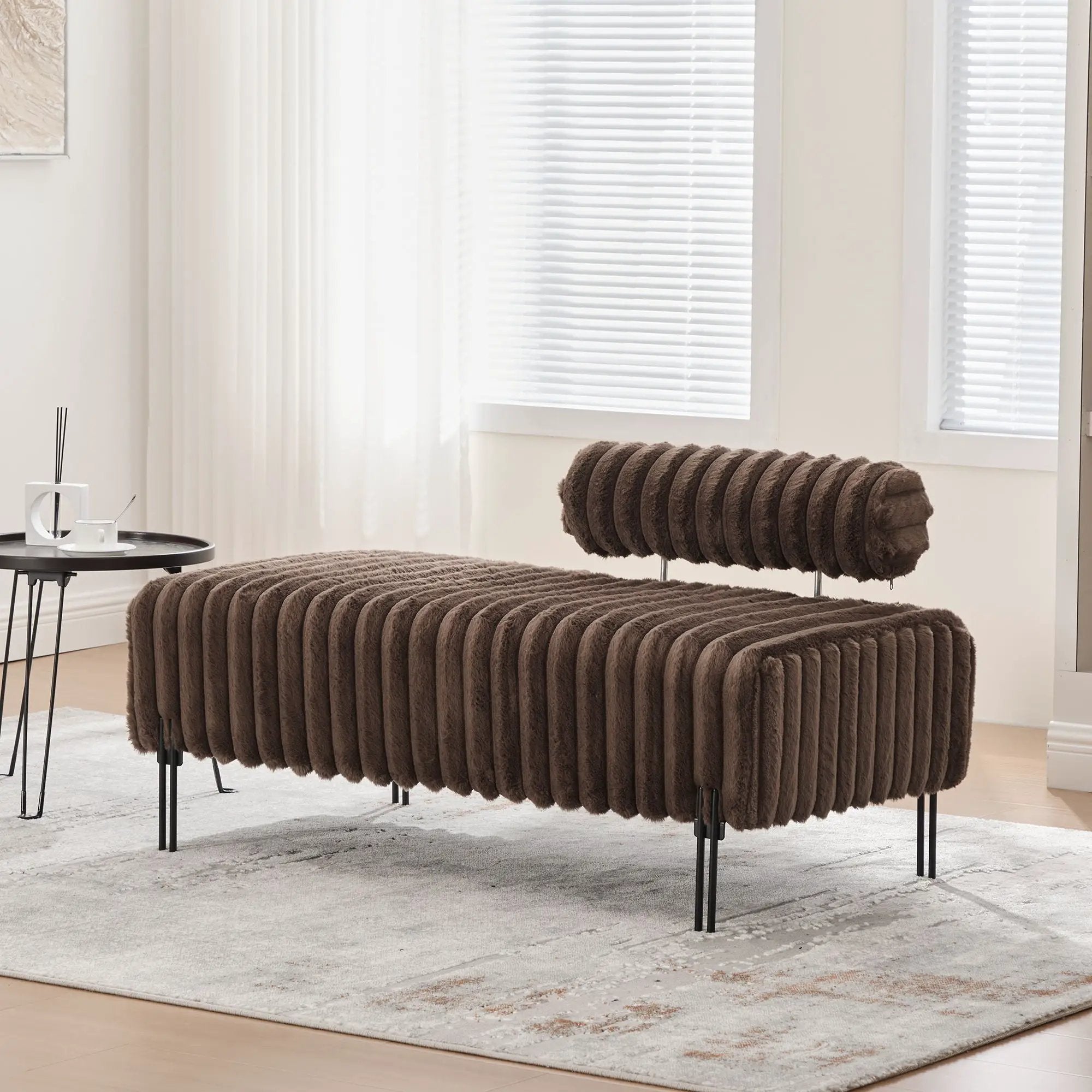 Mini Loveseat With Adjustable Backrest by Unique Piece Furniture
