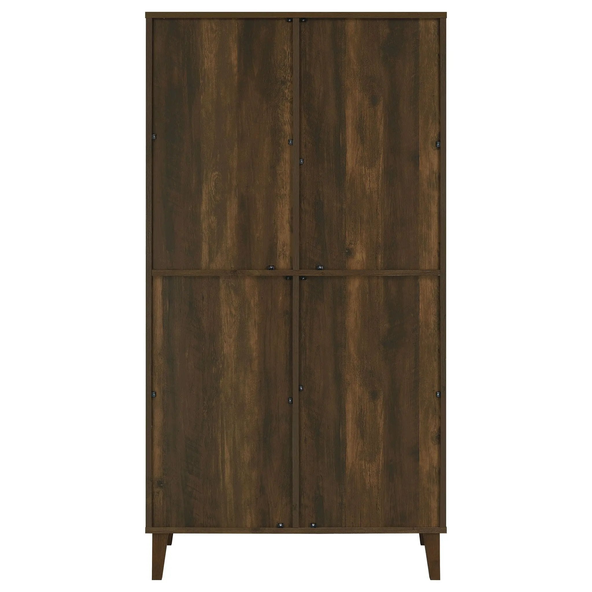 Elouise 4-door Engineered Wood Tall Accent Cabinet Dark Pine by Unique Piece Furniture