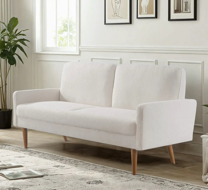 Sofa, European Style With Sleek Design, Modern & Vintage Flair, Upholstered 3 Seater Couch by HouseOfZazla