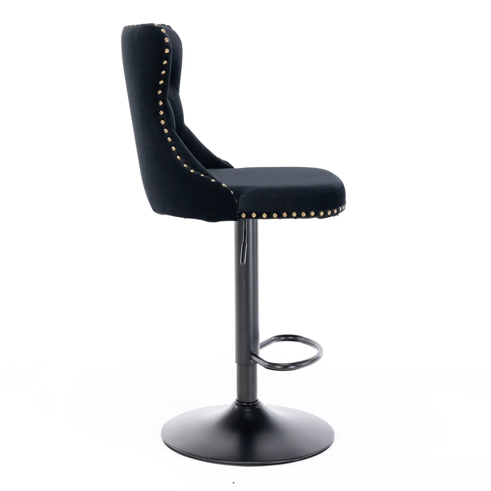 Swivel Barstools Adjusatble Seat Height, Modern Upholstered Bar Stools With Backs Comfortable Tufted For Home Pub And Kitchen Island (Set of 2) by Unique Piece Furniture