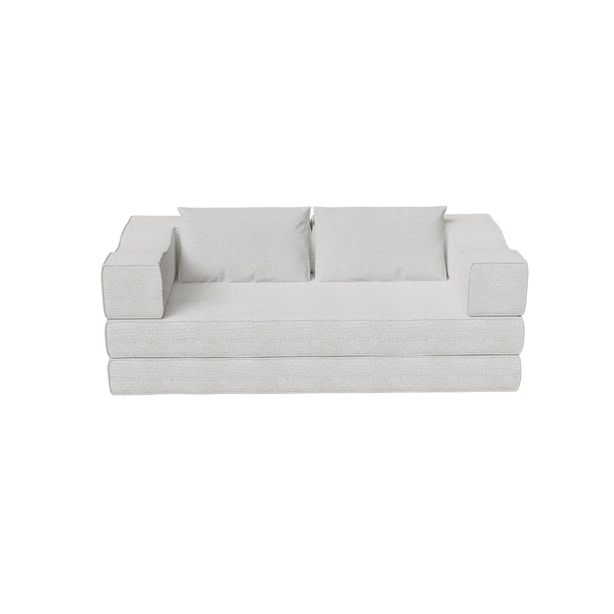 3 Seat Folding Floor Couch & King Size Bed Mattress by HouseOfZazla