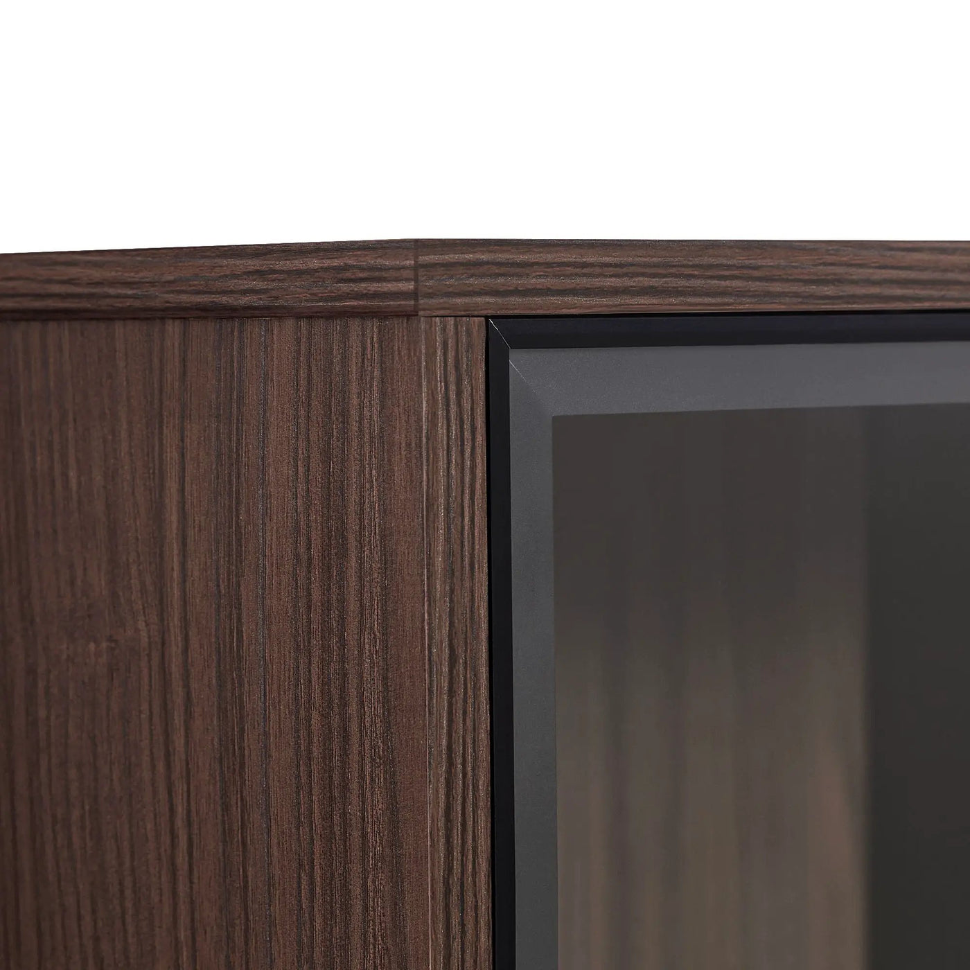 Modern Minimalist Style LED Curio Cabinet With Tempered Glass Door, Metal Legs by HouseOfZazla
