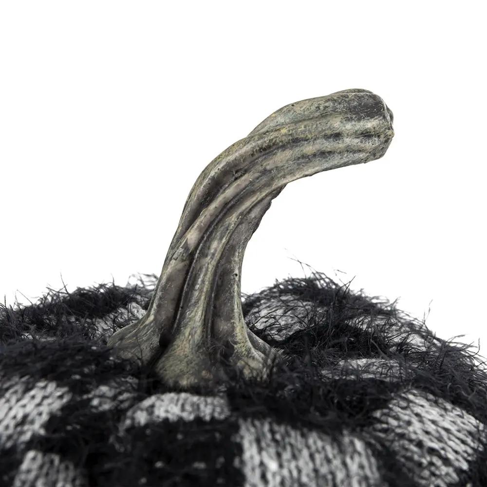 Set of 2 Fabric Black Pumpkins by HouseOfZazla