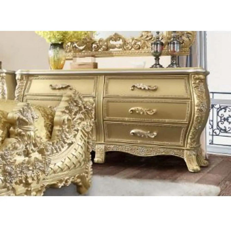 Cabriole - Dresser - Gold by Unique Piece Furniture