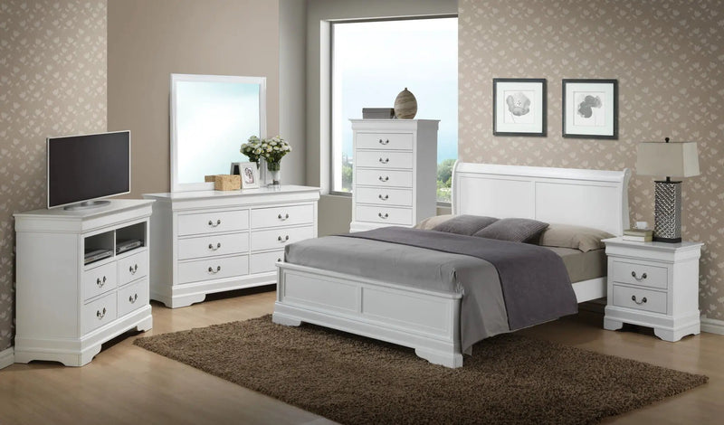 Sleigh Bed With Low Footboard by Unique Piece Furniture