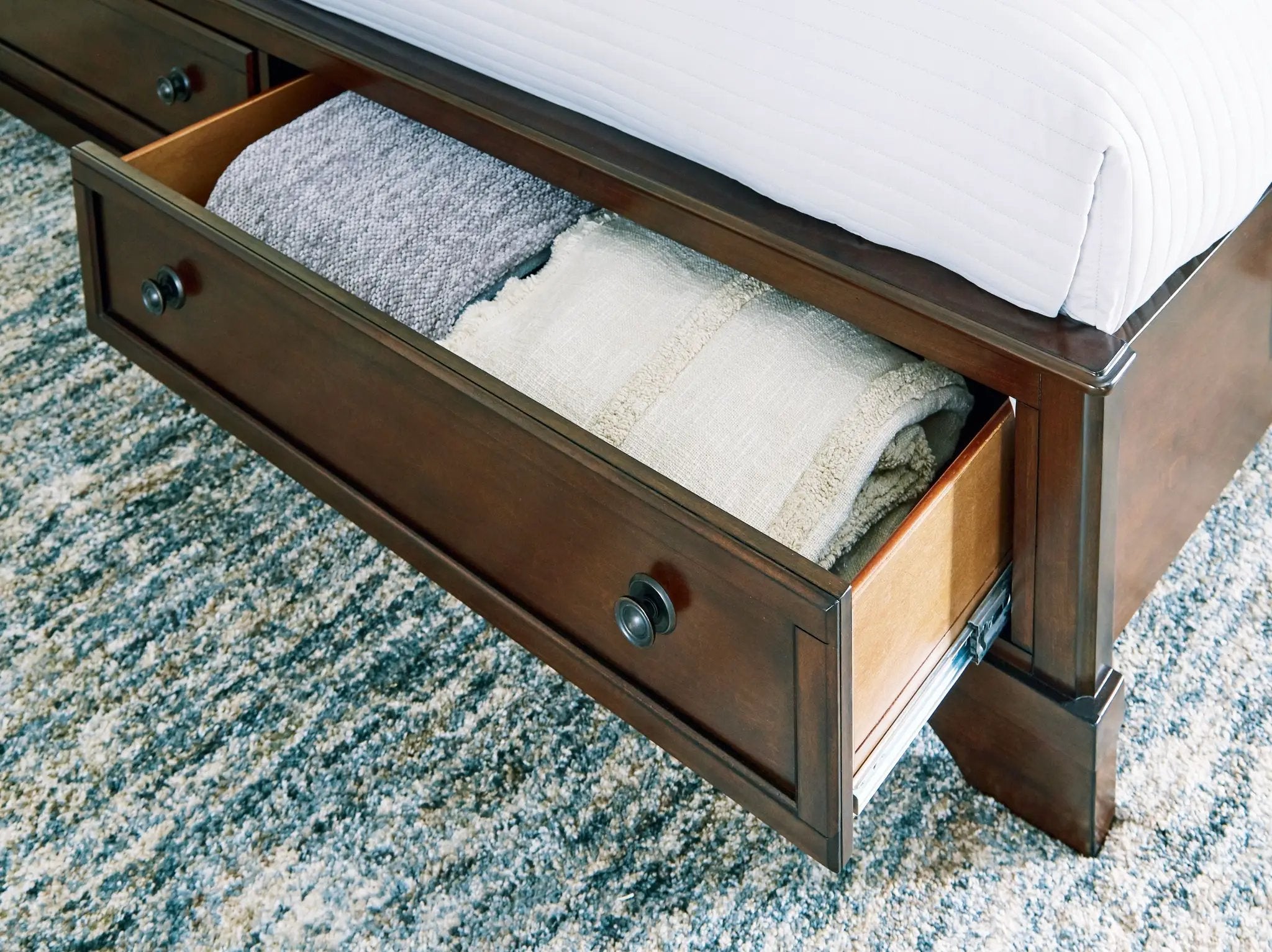 Trellington - King Sleigh Storage Bed - Brown by Unique Piece Furniture