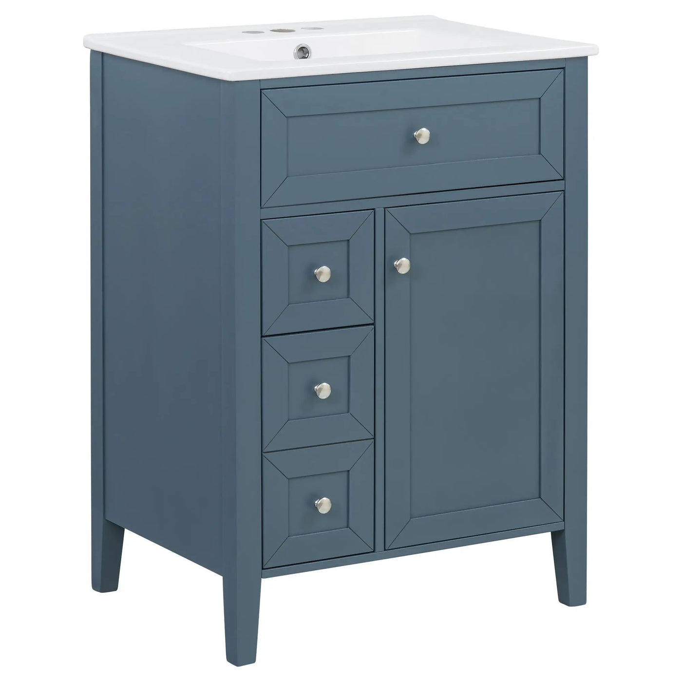 Bathroom Vanity With Sink, Soft Closing Cabinet by HouseOfZazla