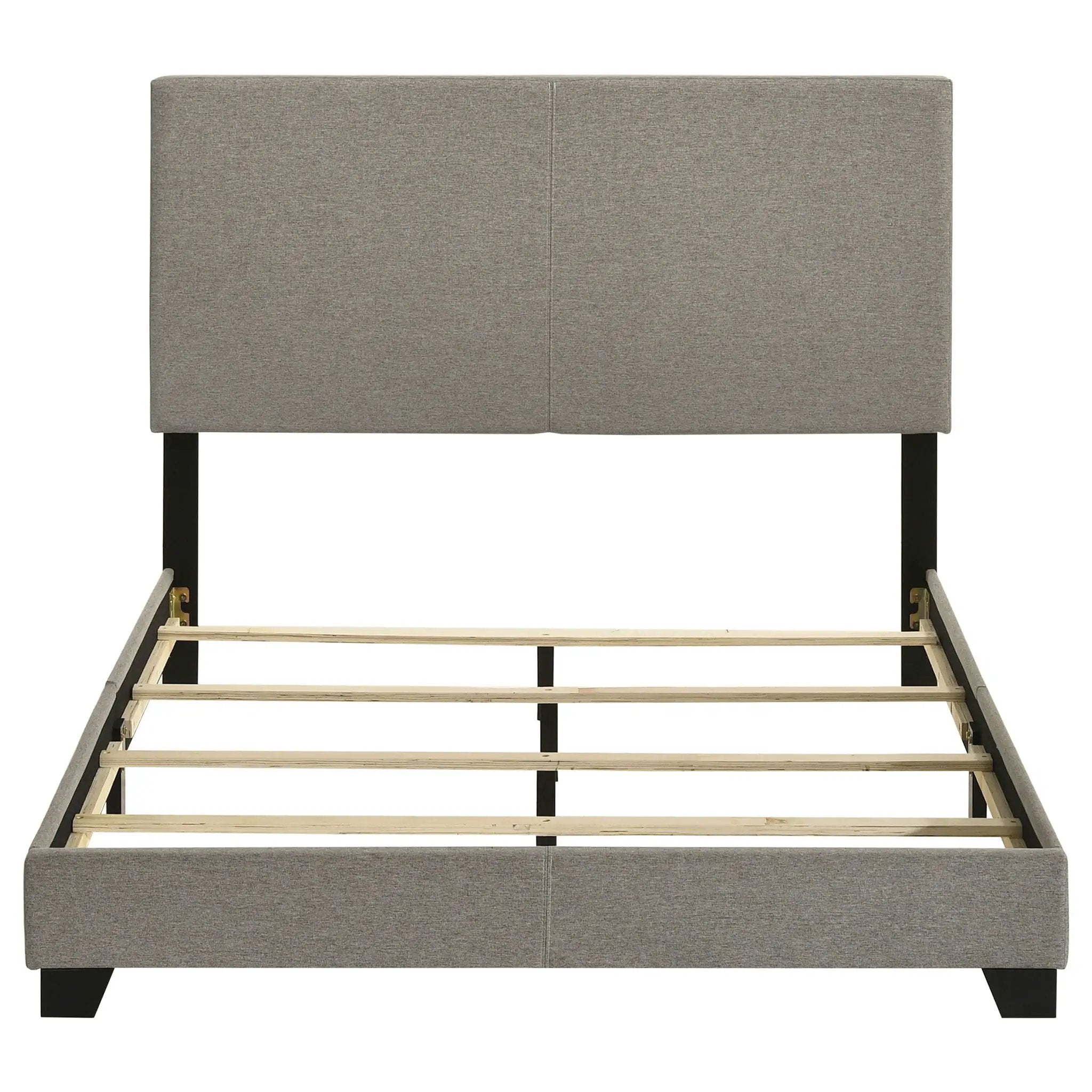 Dorian Fabric Upholstered Full Panel Bed Taupe by Unique Piece Furniture