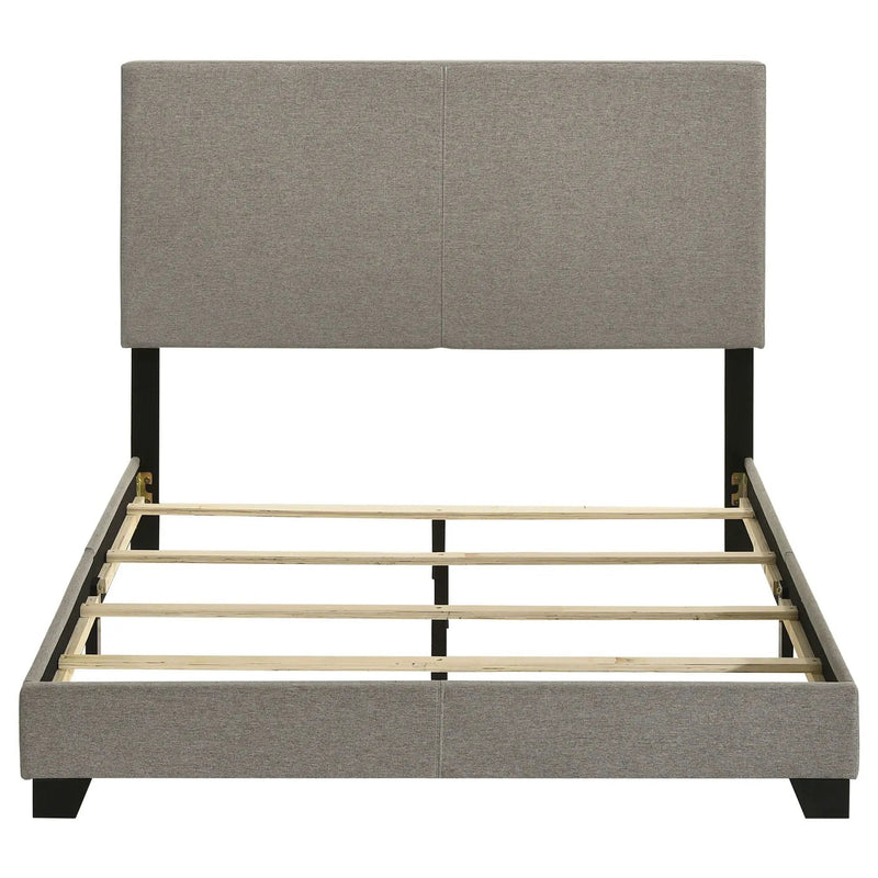 Dorian Fabric Upholstered Full Panel Bed Taupe by Unique Piece Furniture