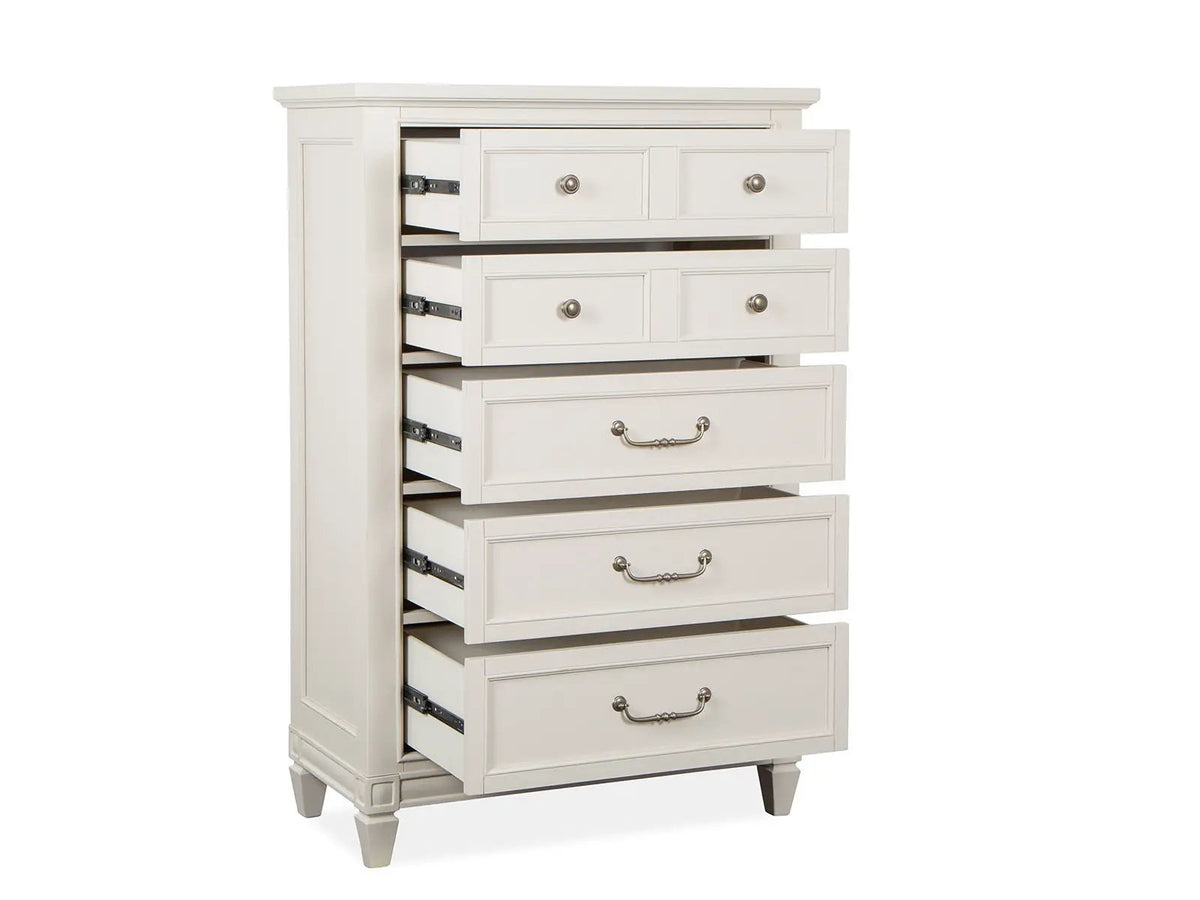 Willowbrook - Drawer Chest - Egg Shell White With Slight Rub Through, photo 6 of 7