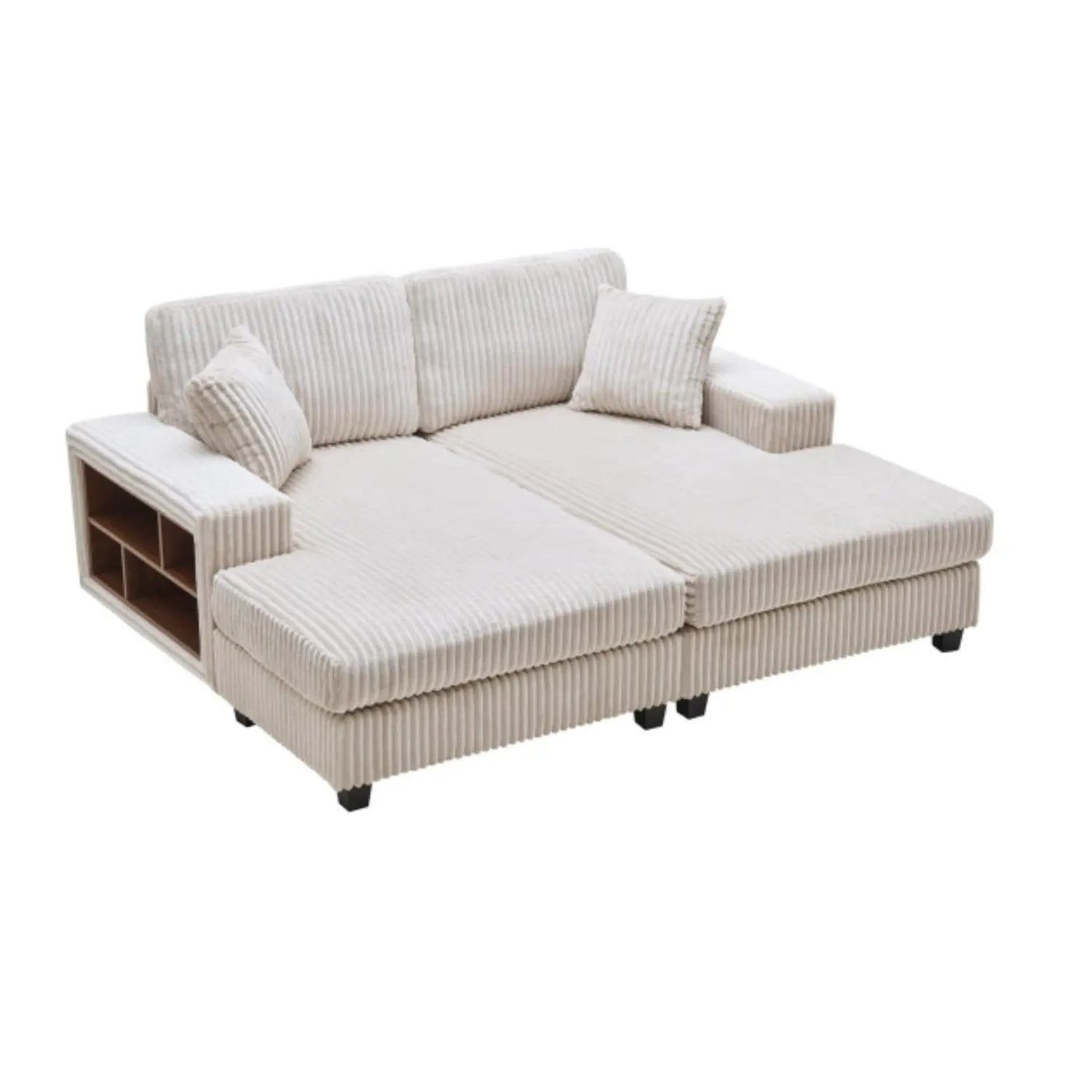 Convertible Sectional Sofa, Sleeper Oversized Living Room Lounge by HouseOfZazla
