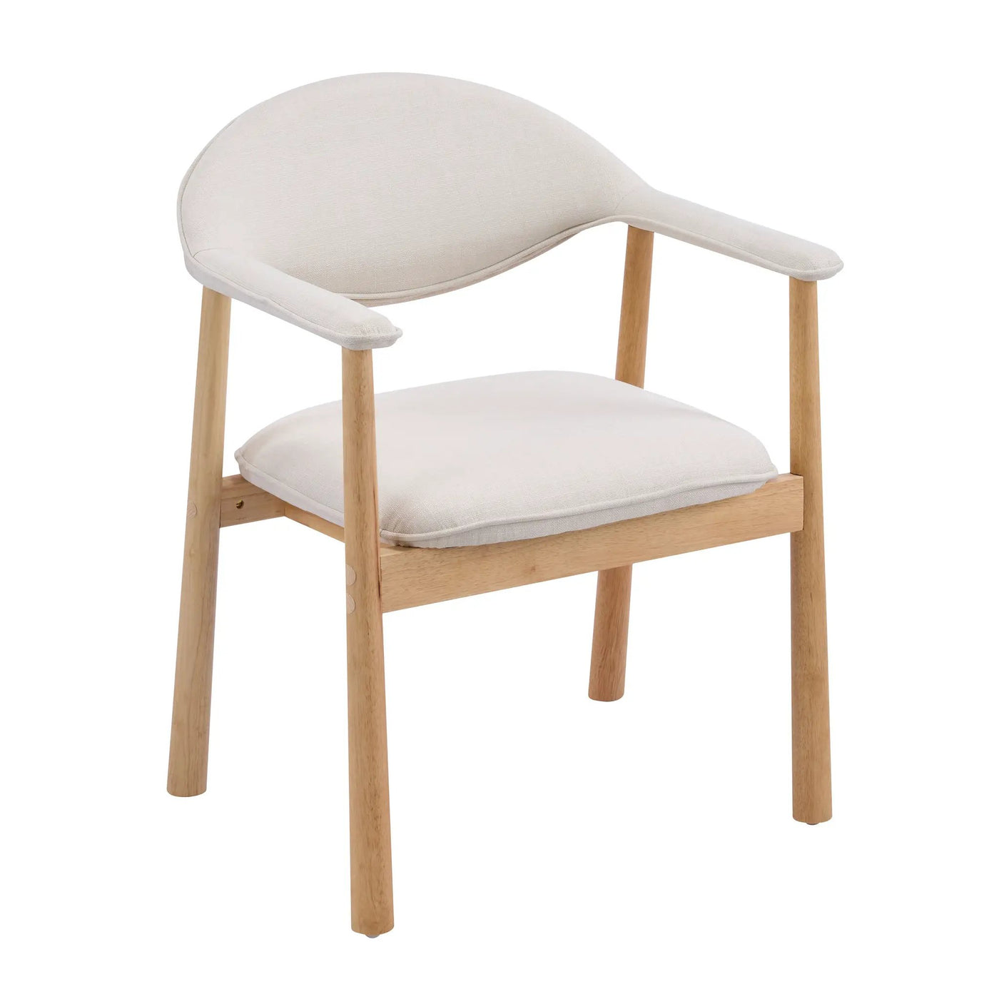 Upholstered Dining Chairs with Curved Back by HouseOfZazla