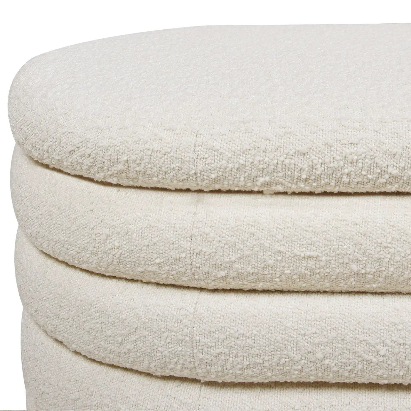 Fuji - Upholstered Oval Storage Bench by HouseOfZazla