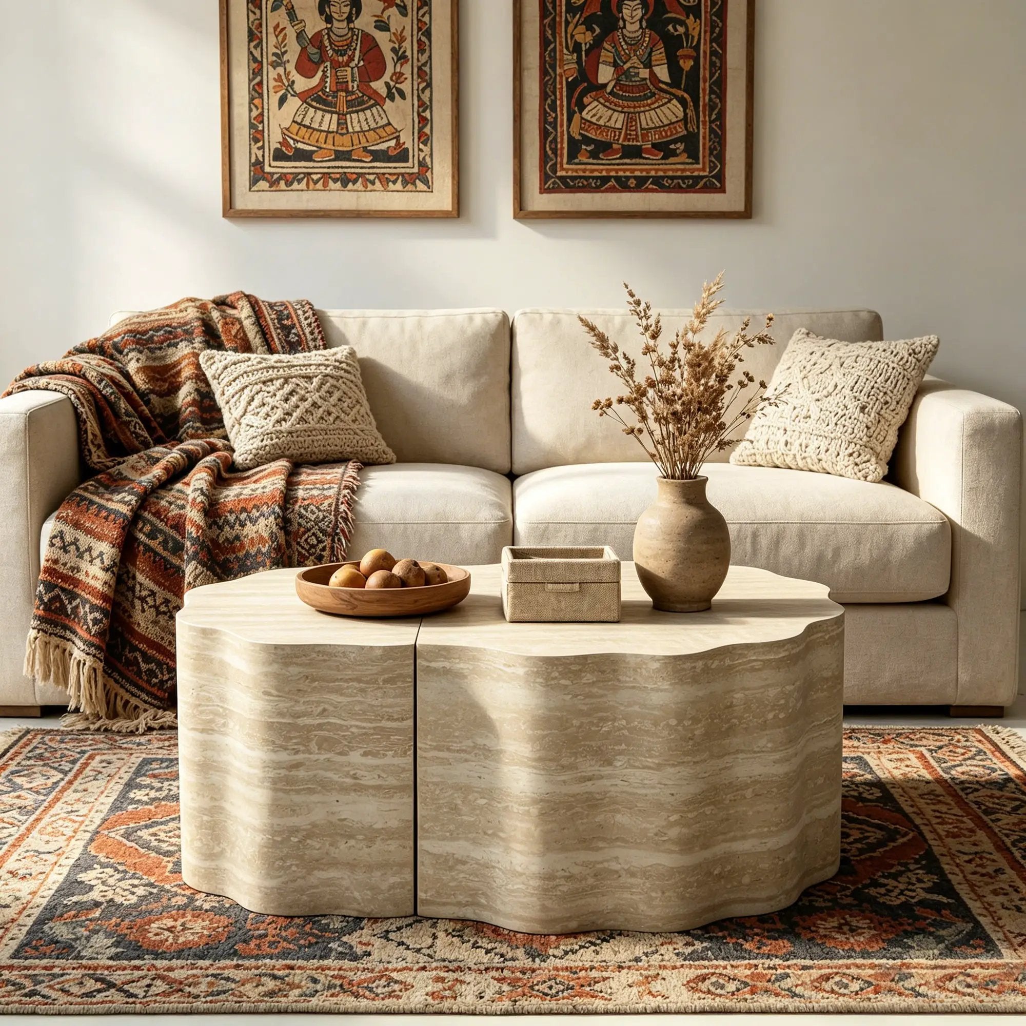 Round Coffee Tables Side Table Set of 2 by HouseOfZazla