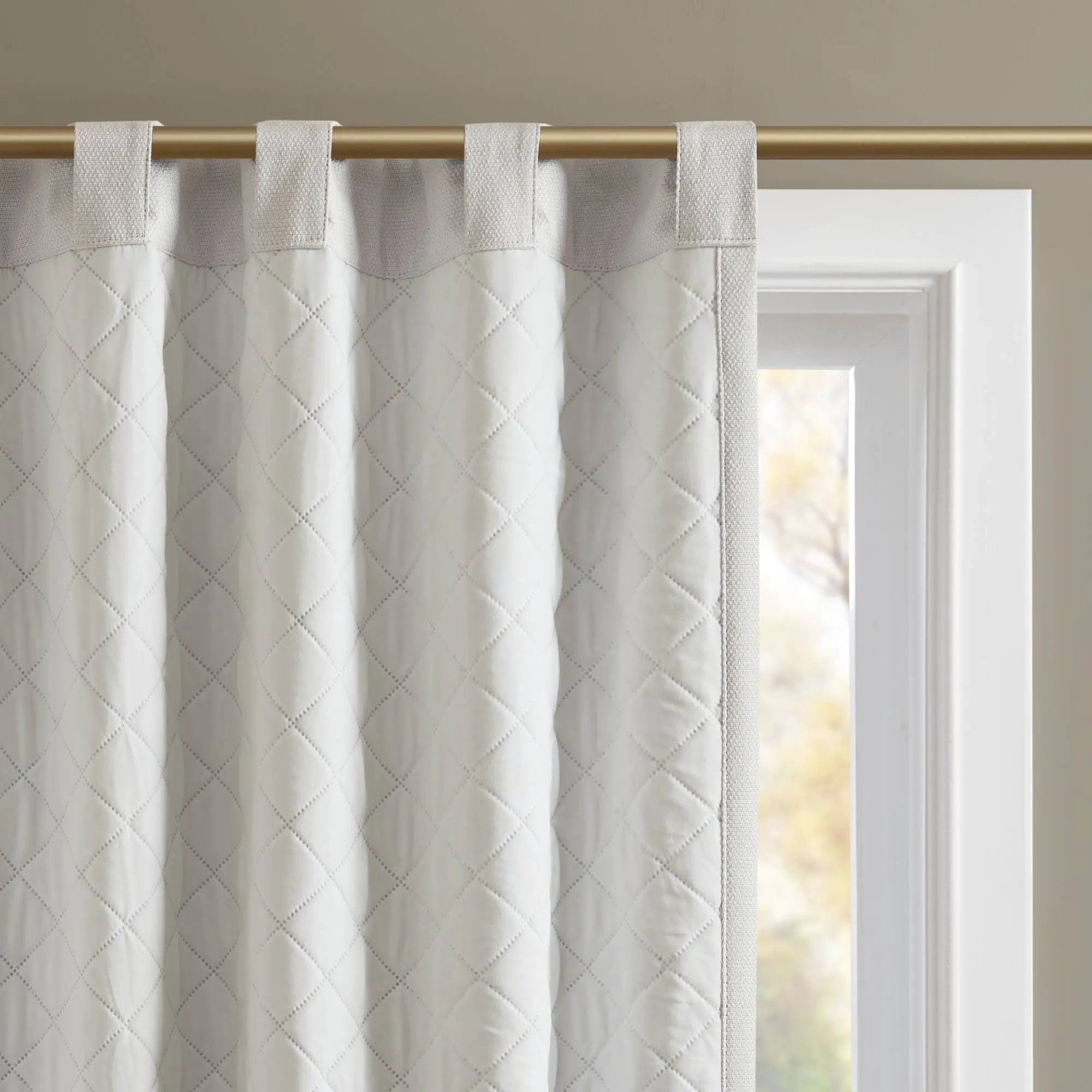 2-PK 52x84" Sound Blocking Total Blackout Curtain Panel Pair White by HouseOfZazla