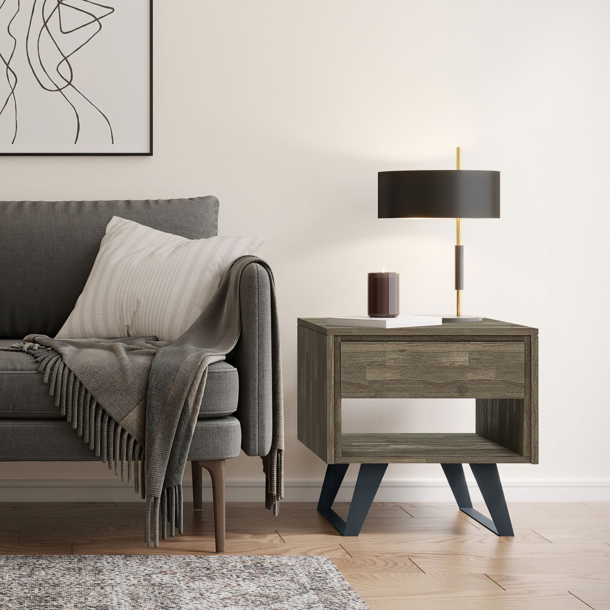Lowry - Handcrafted End Table by HouseOfZazla