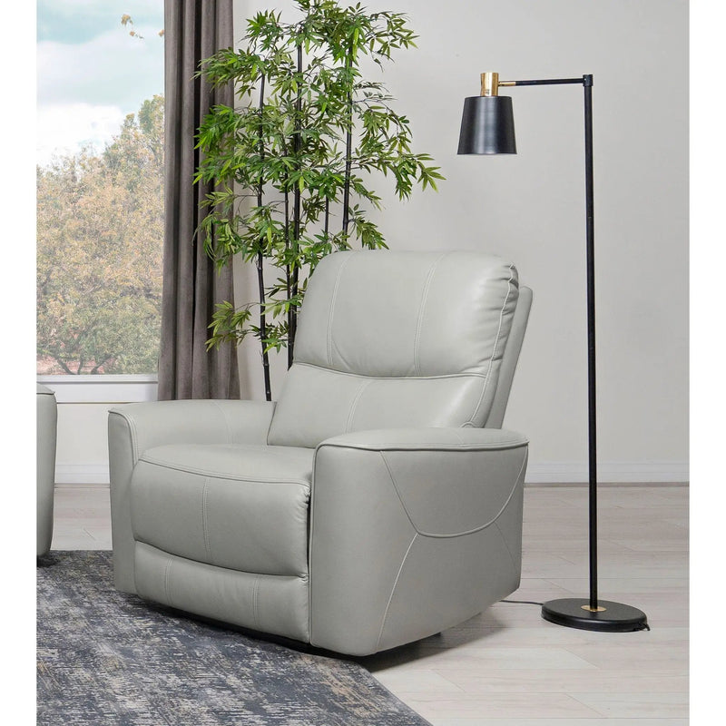 Dove Upholstered Power Recliner Chair With Smooth Power Recline And USB Charging - Gray by HouseOfZazla